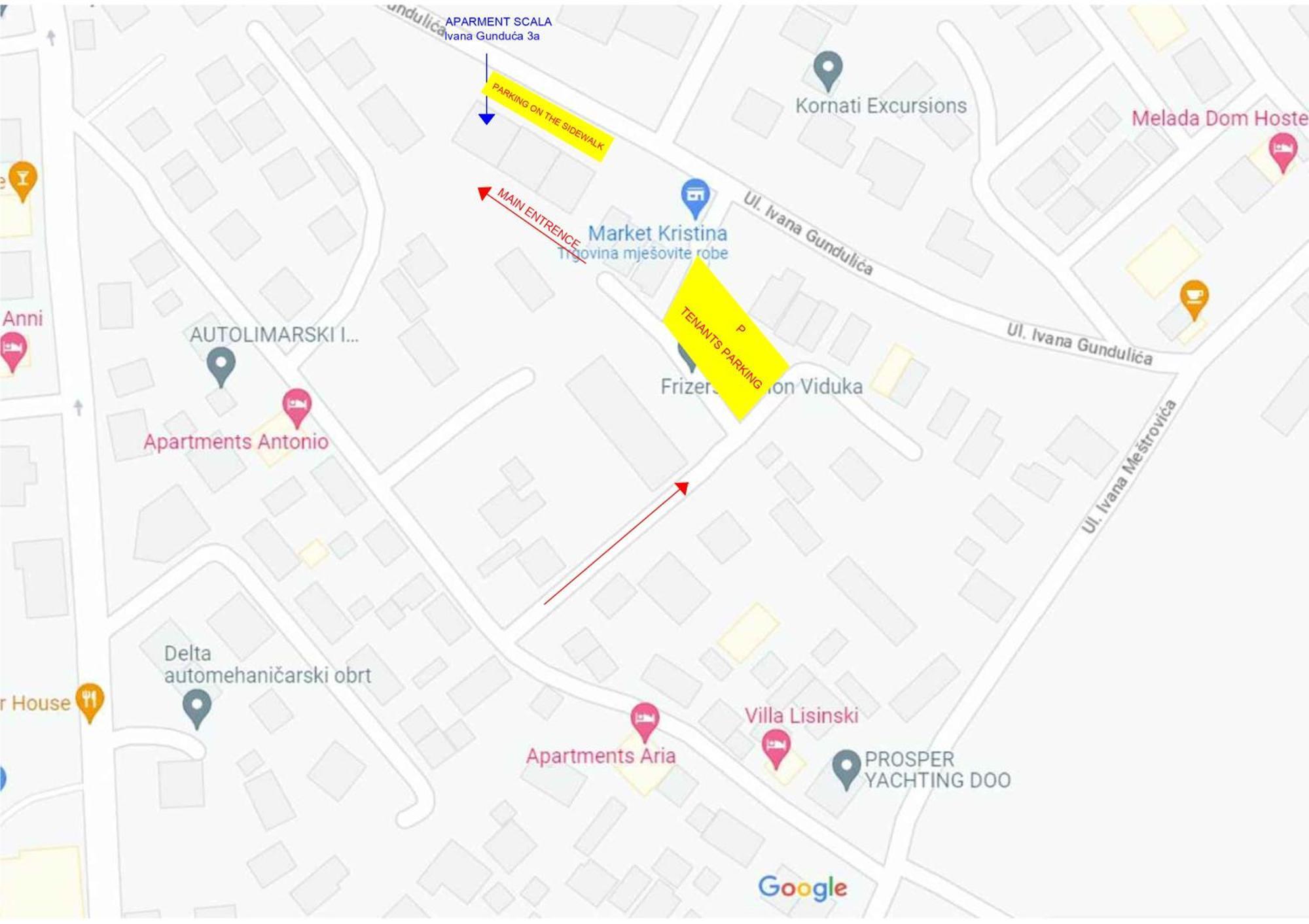 Apartman Scala Zadar Eksteriør billede